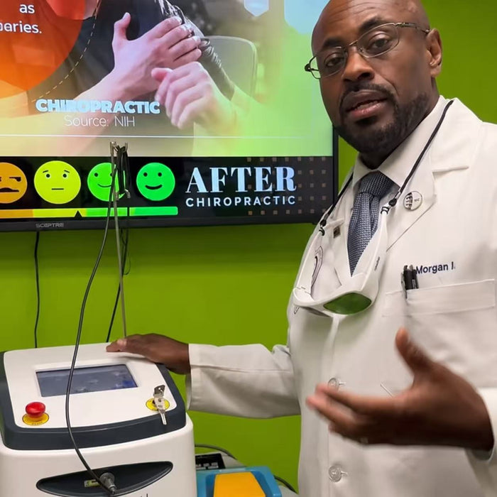 Backed by a large body of laser-therapy research.